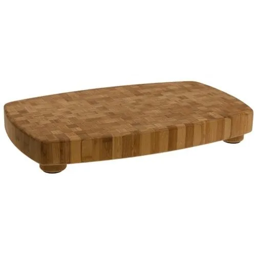 Heavy Sturdy Large Bamboo Butcher Block - Formaldehyde Free
