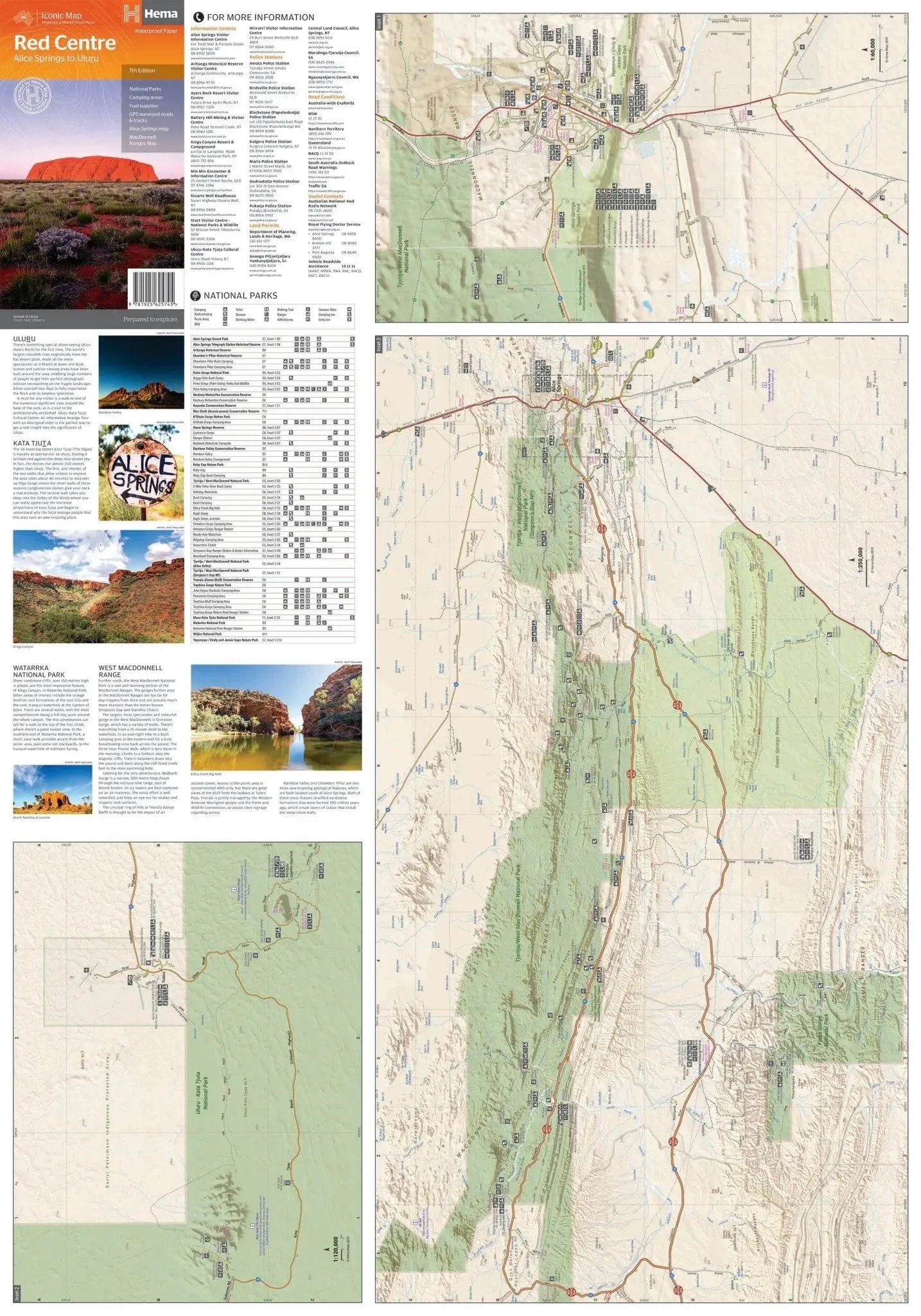 Hema The Red Centre Map
