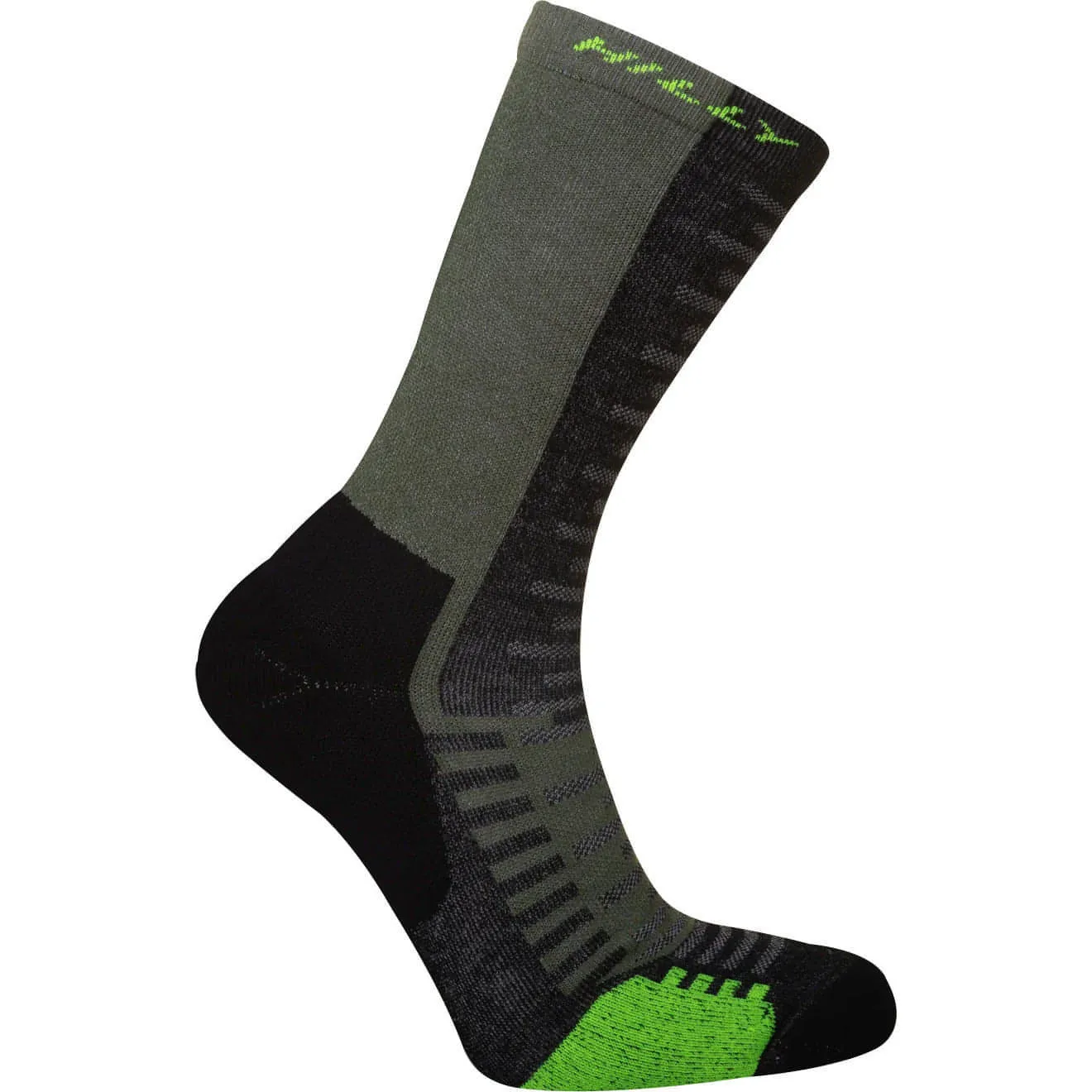 Hilly Active Crew Running Socks - Green