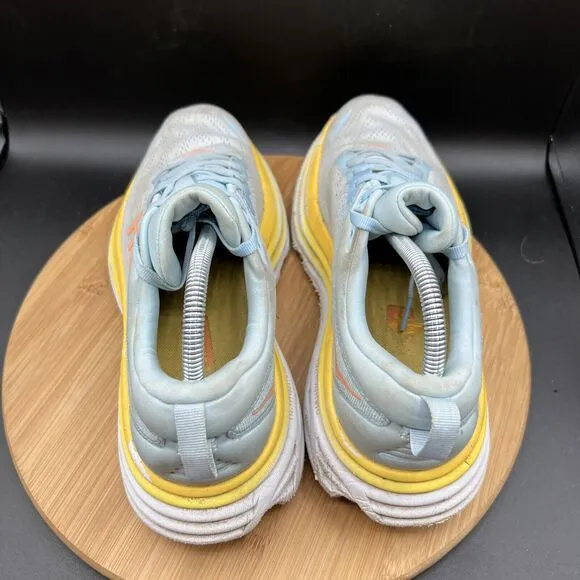 Hoka One One Womens Size 10 B Bondi 8 1127952 SSCA Blue Running Shoes Sneakers
