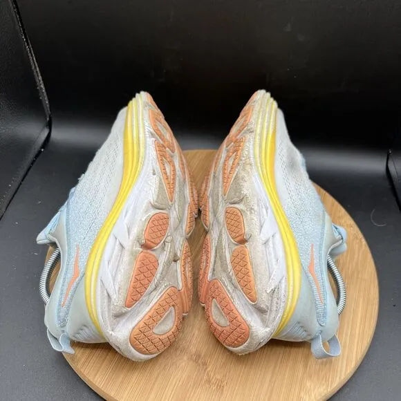 Hoka One One Womens Size 10 B Bondi 8 1127952 SSCA Blue Running Shoes Sneakers