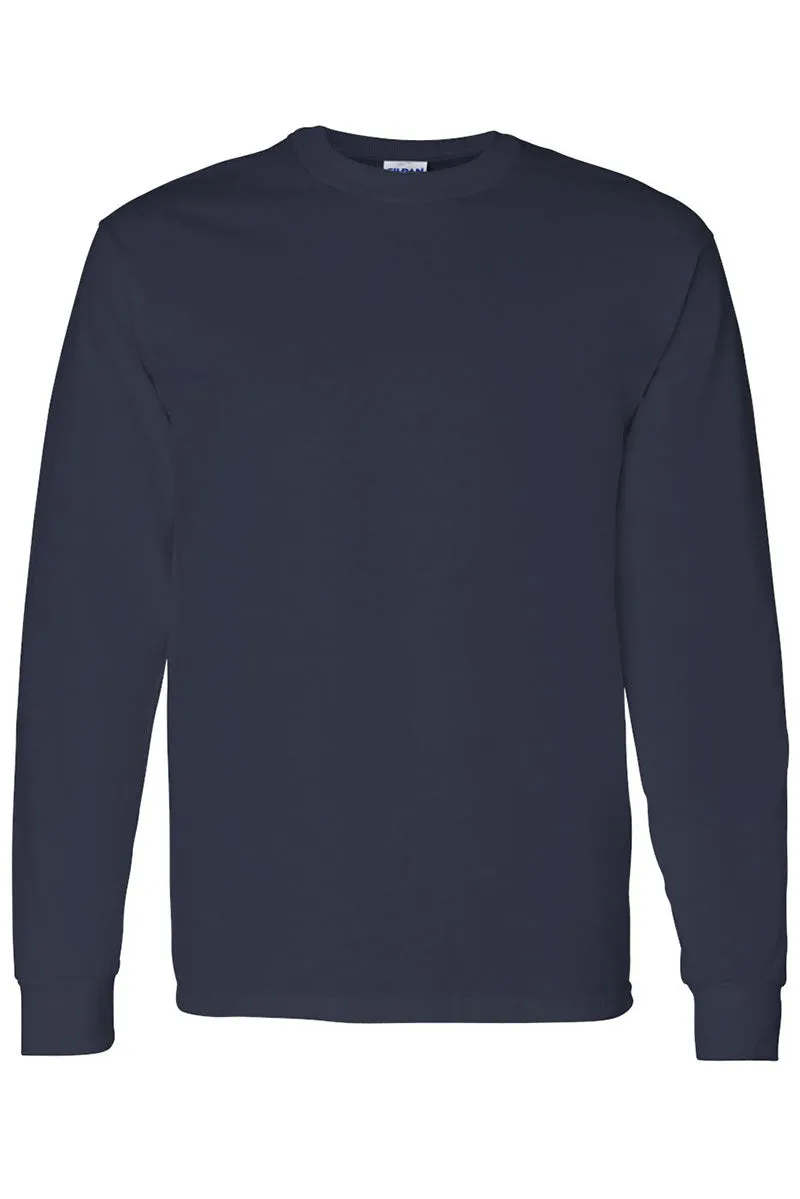 Holiday Highland Cow Heavy Cotton Long Sleeve Adult T-Shirt