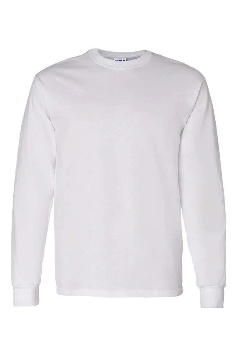 Holiday Highland Cow Heavy Cotton Long Sleeve Adult T-Shirt
