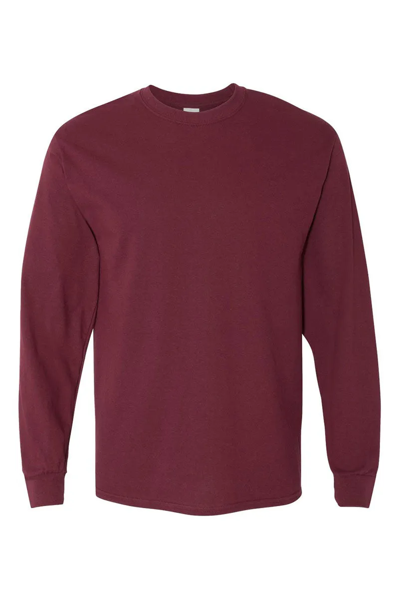 Holiday Highland Cow Heavy Cotton Long Sleeve Adult T-Shirt