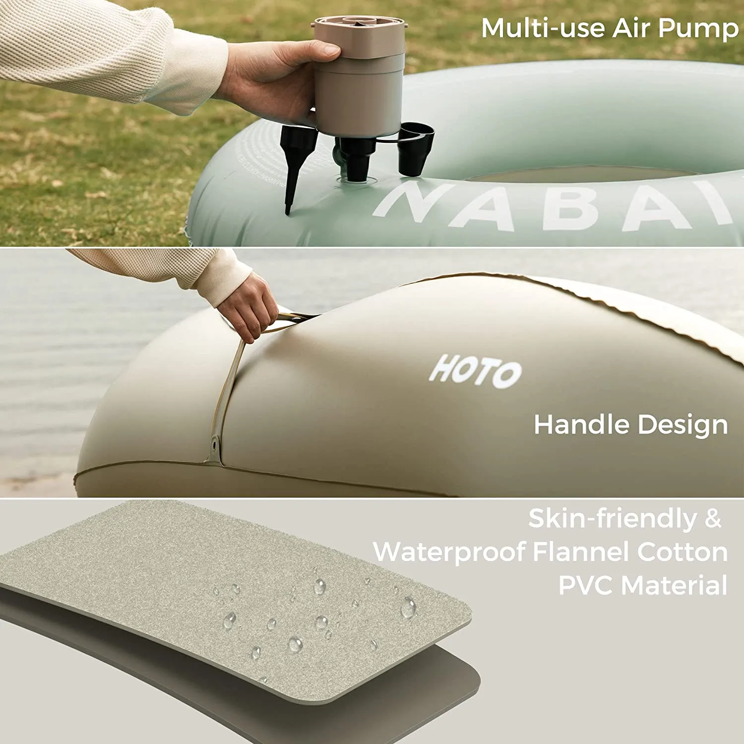 Hoto Self-Inflating Sofa - Green