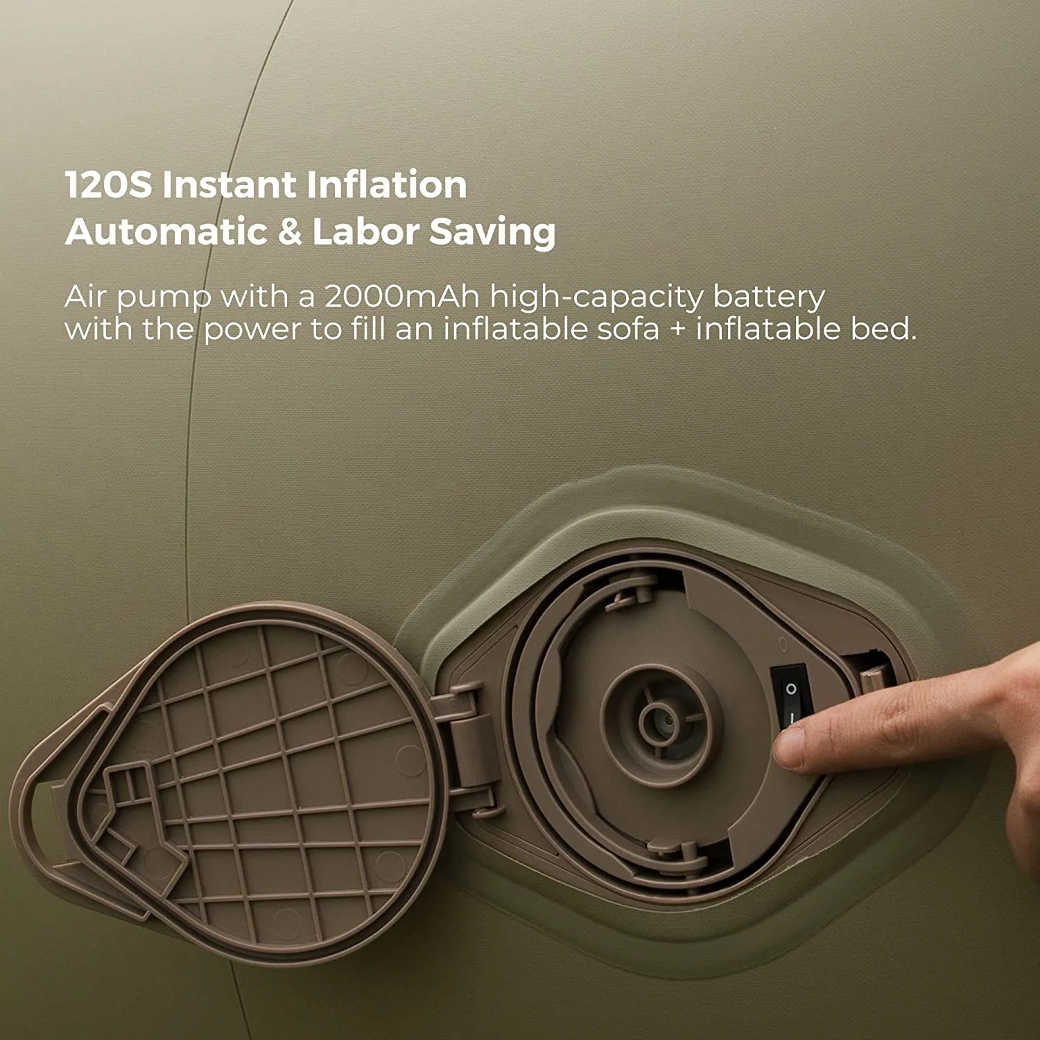 Hoto Self-Inflating Sofa - Green