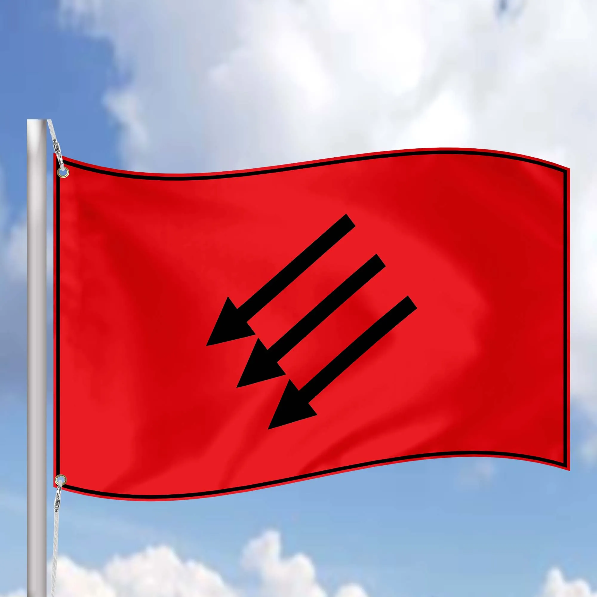Iron Front Eiserne Front German Paramilitary Organization Flag Banner