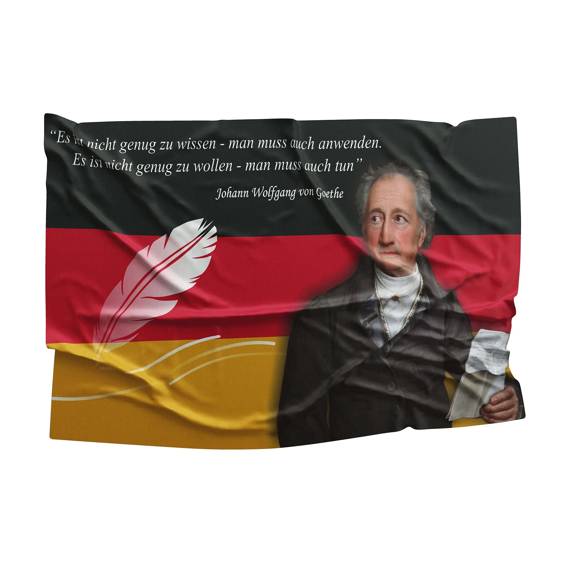 Johann Wolfgang von Goethe Gernam Writer Flag Banner