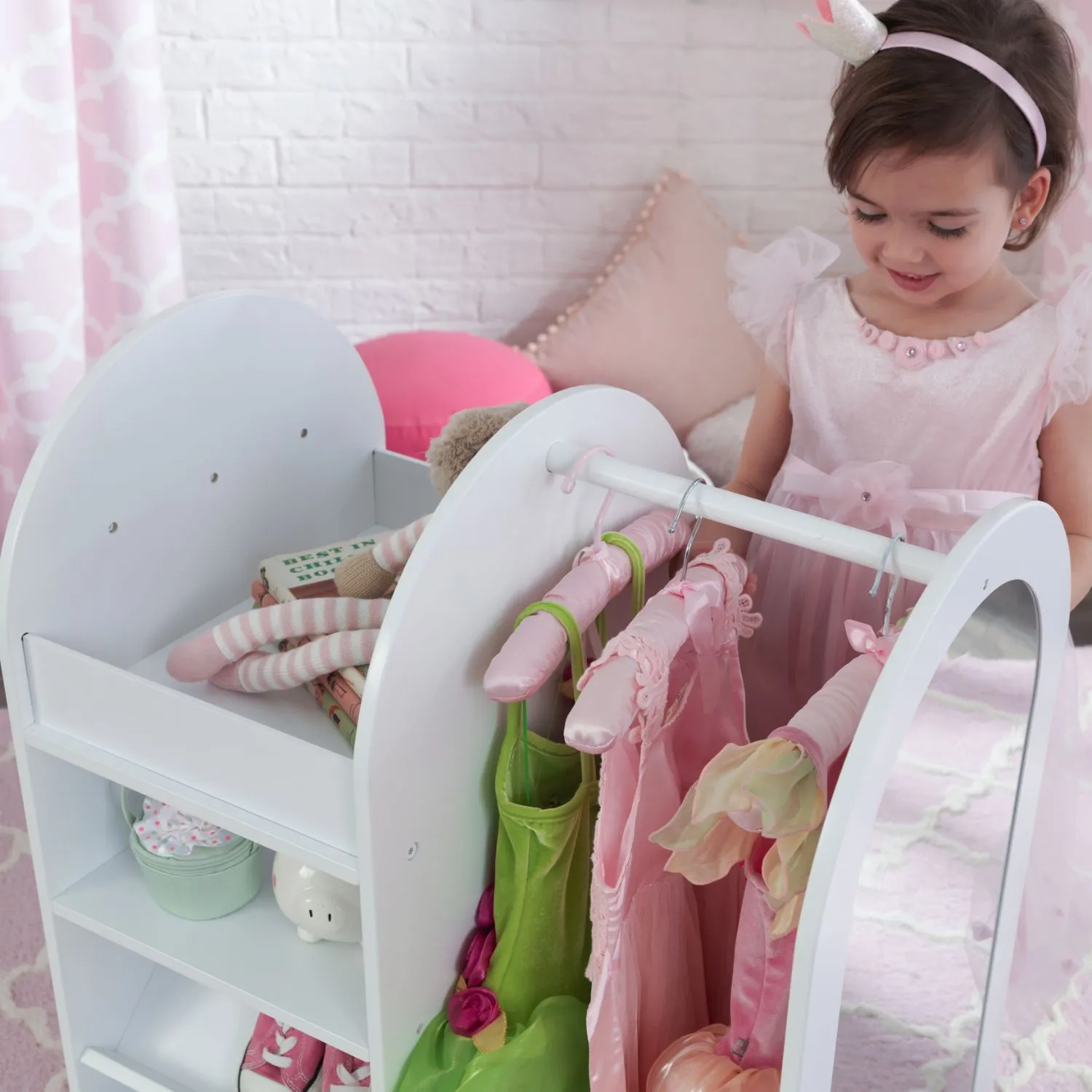 KidKraft Fashion Pretend Play Station - White