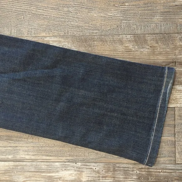 L.A. Idol USA bootcut blingy distressed jeans cowgirl/rodeo sz 15 37x34L TALL