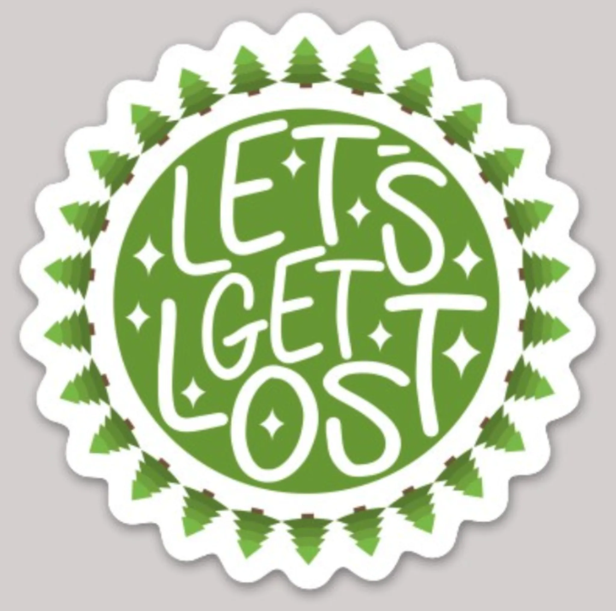 Let's Get Lost Sticker
