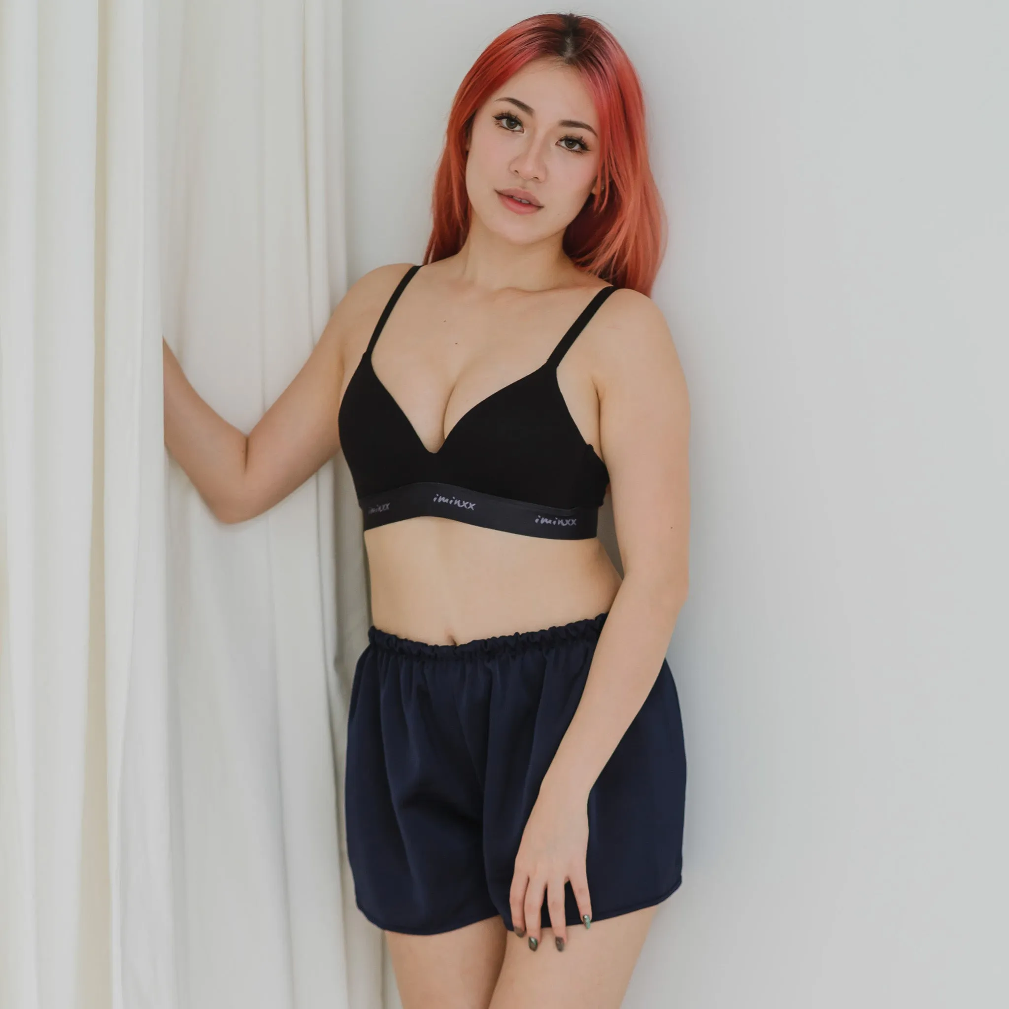 Luxurious Cooling Crease-less Satin Shorts in Graphite Gray
