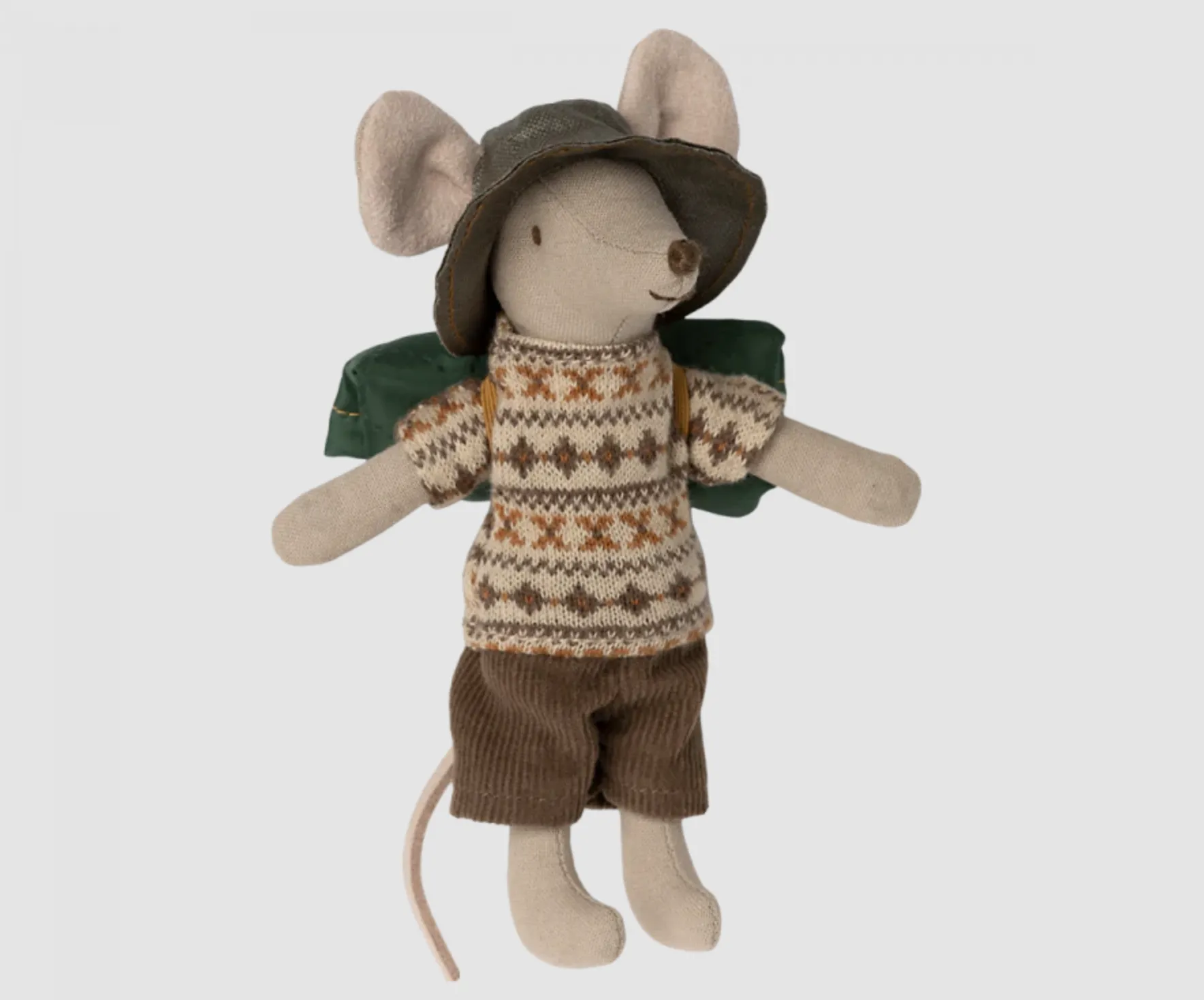 Maileg - Big Brother Hiker Mouse - Brown