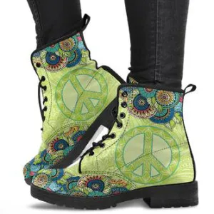 Mandala Peace Women's Leather Boots