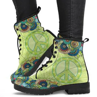 Mandala Peace Women's Leather Boots