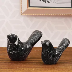 Marble Love Birds Centerpiece Statue For Living Room & Garden Décor