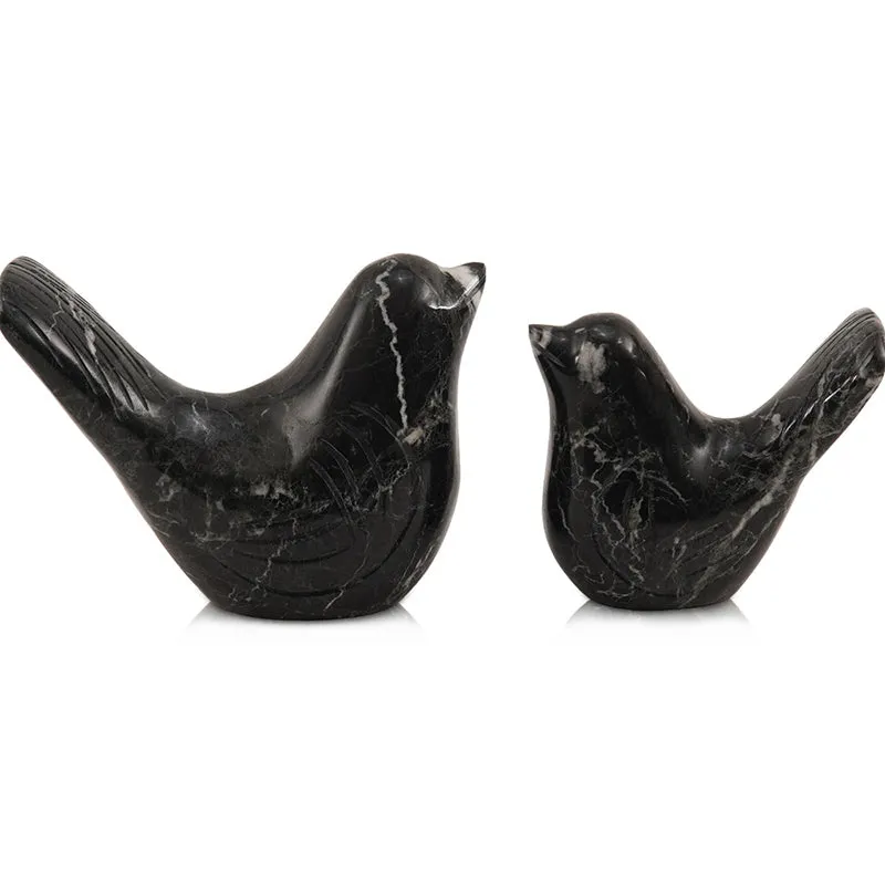Marble Love Birds Centerpiece Statue For Living Room & Garden Décor