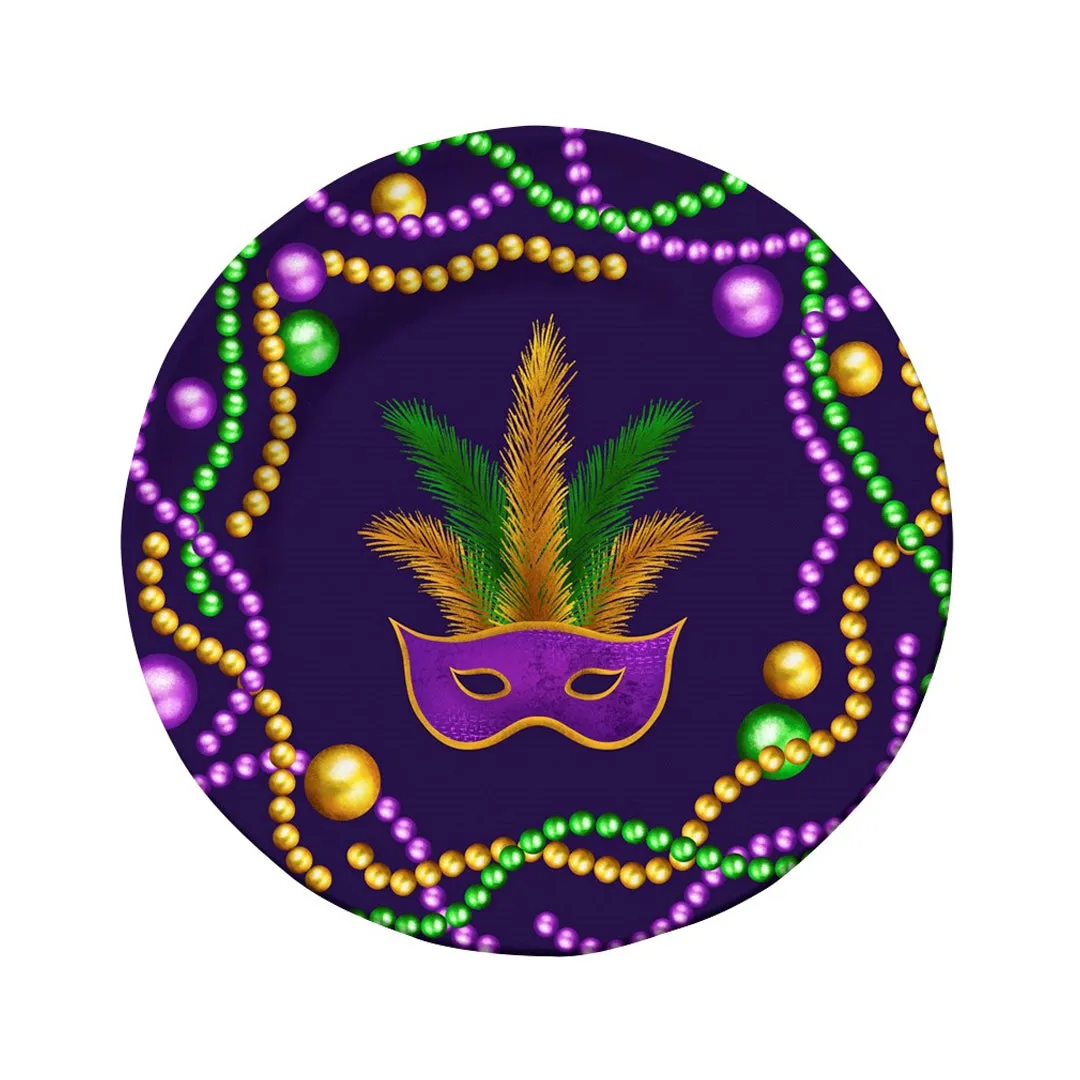 Mardi Gras Salad Plate 8.5"