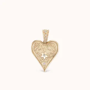 Medium Southwestern Heart Charm