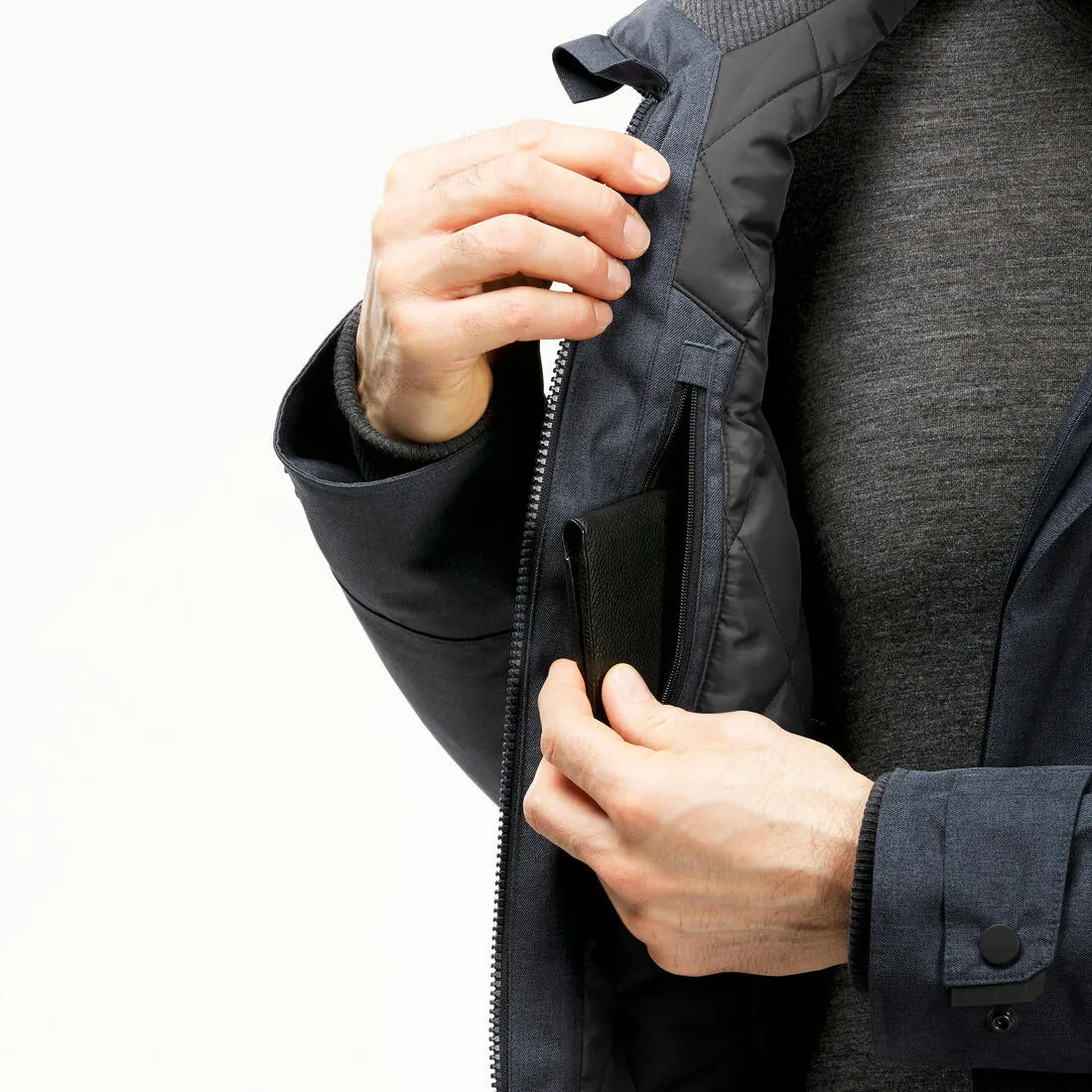 Men’s waterproof hiking anorak -10°C NH500