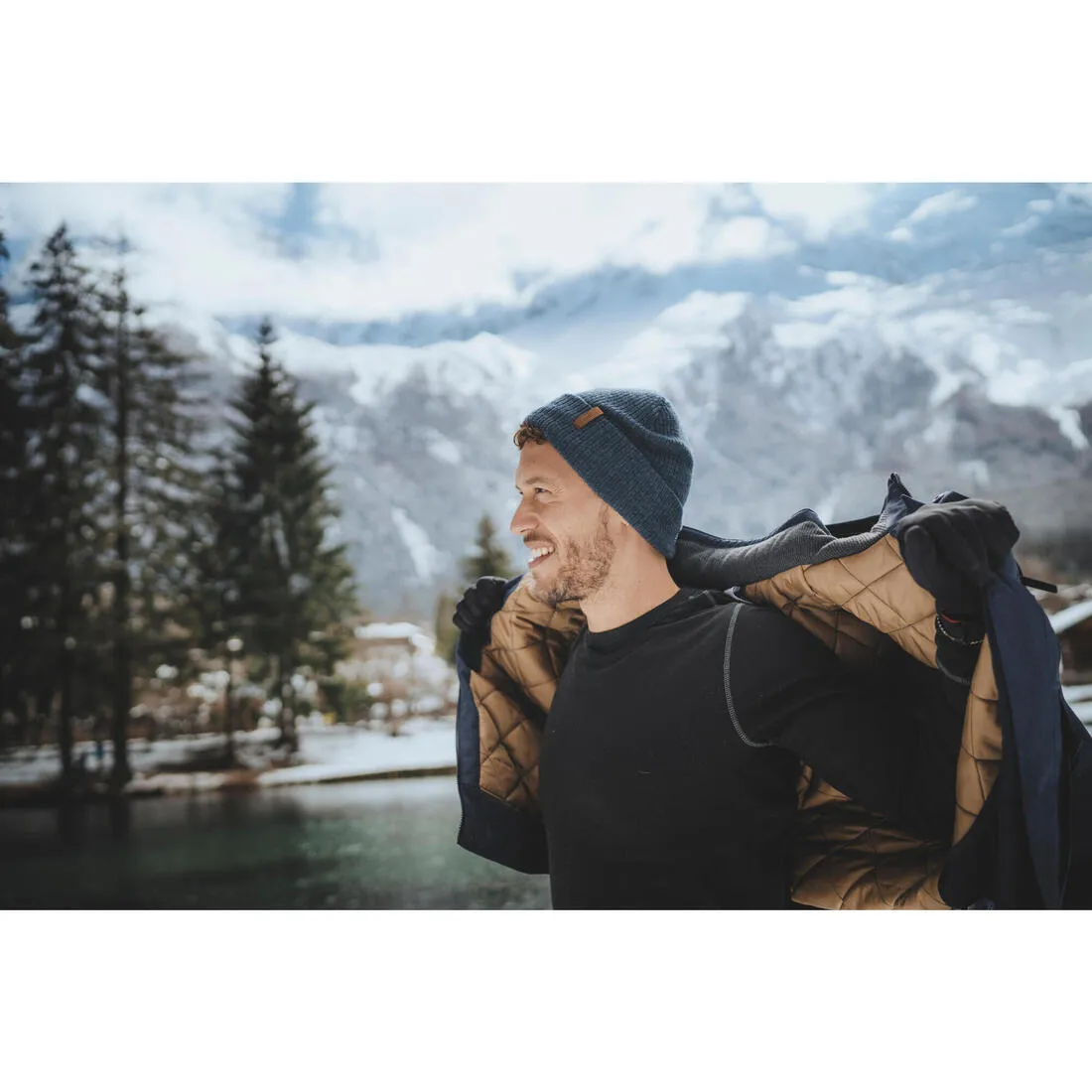 Men’s waterproof hiking anorak -10°C NH500
