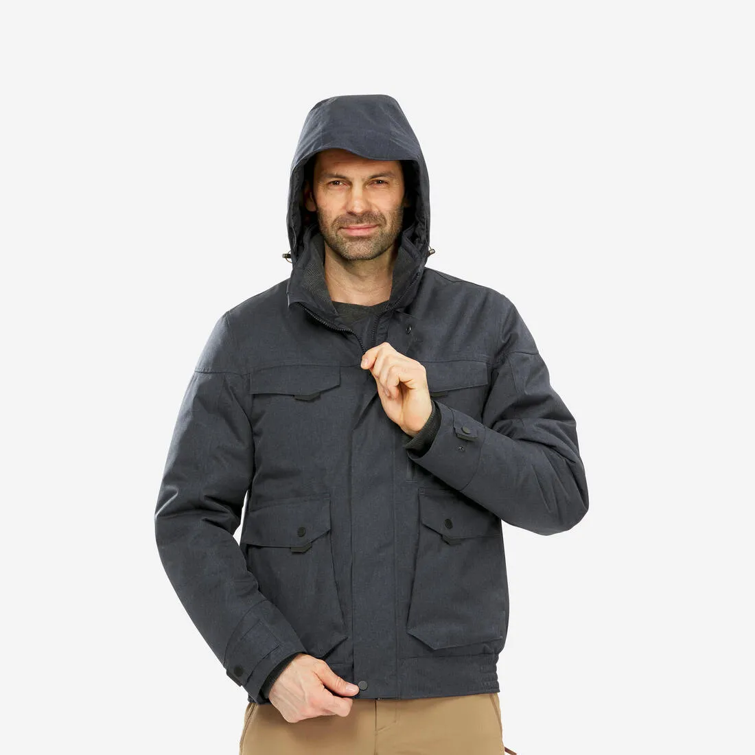 Men’s waterproof hiking anorak -10°C NH500