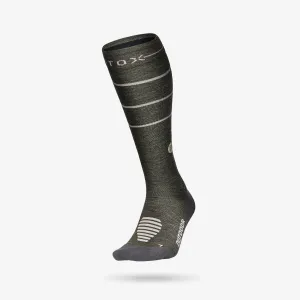 Merino Hiking Socks Women | Green / Beige