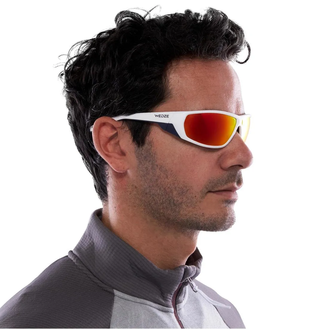 MH 570 Adult Hiking Glasses - 2 interchangeable lenses - White/Orange