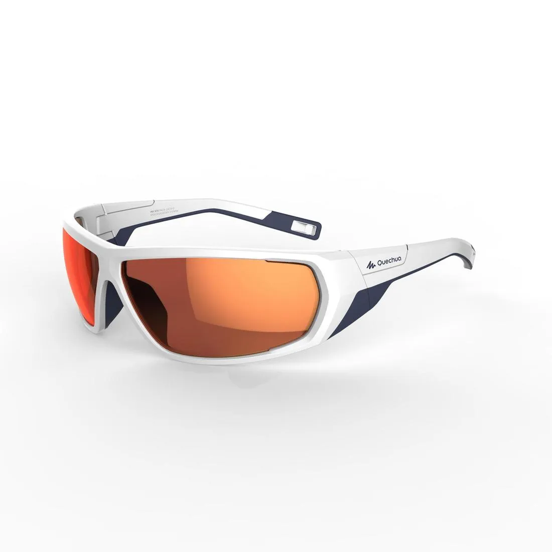 MH 570 Adult Hiking Glasses - 2 interchangeable lenses - White/Orange