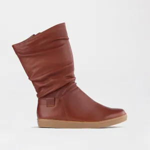 Mid-Calf Boot in Chestnut - 10970