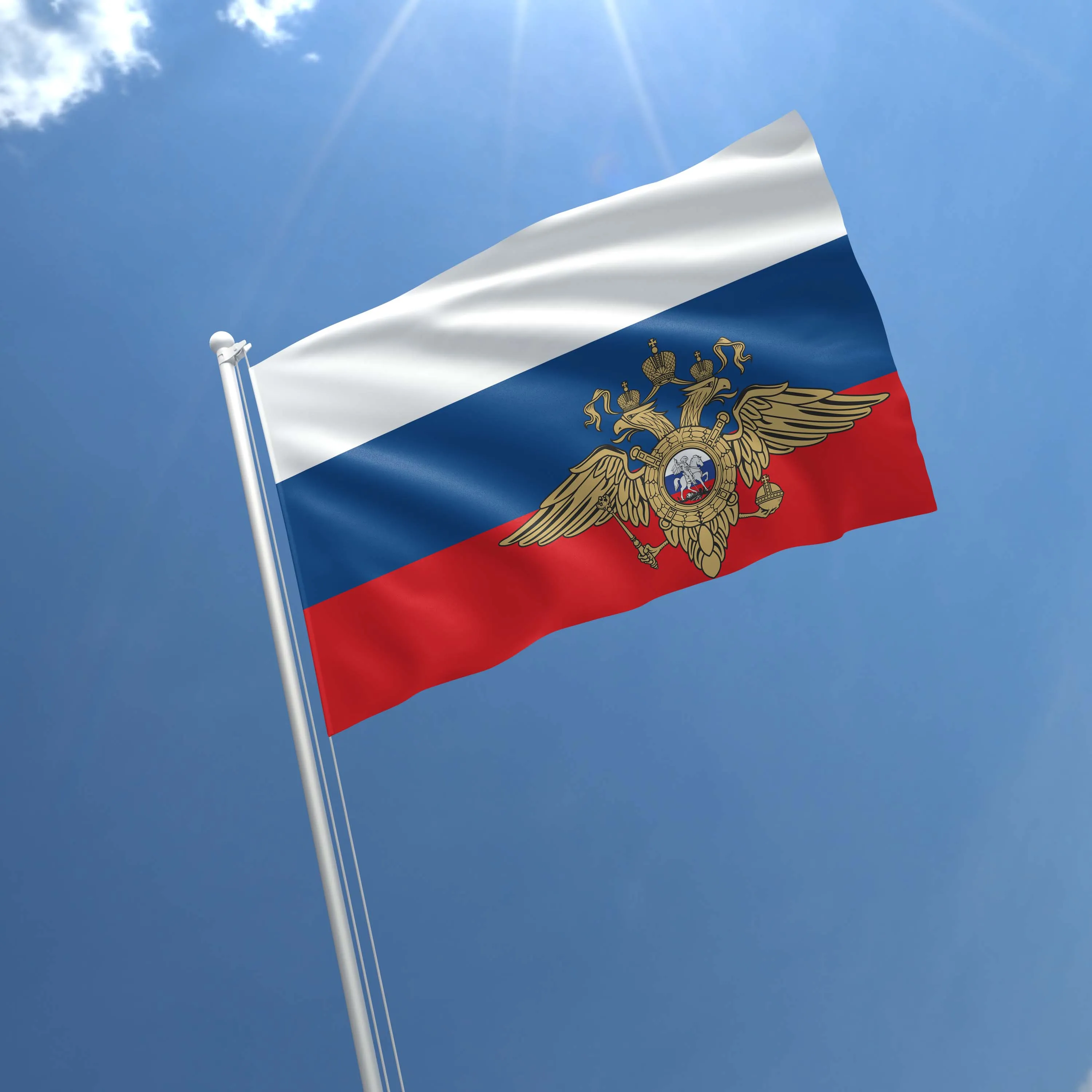 Ministry of Internal Affairs of the Russian Federation (MIA of Russia) MVD Flag Banner