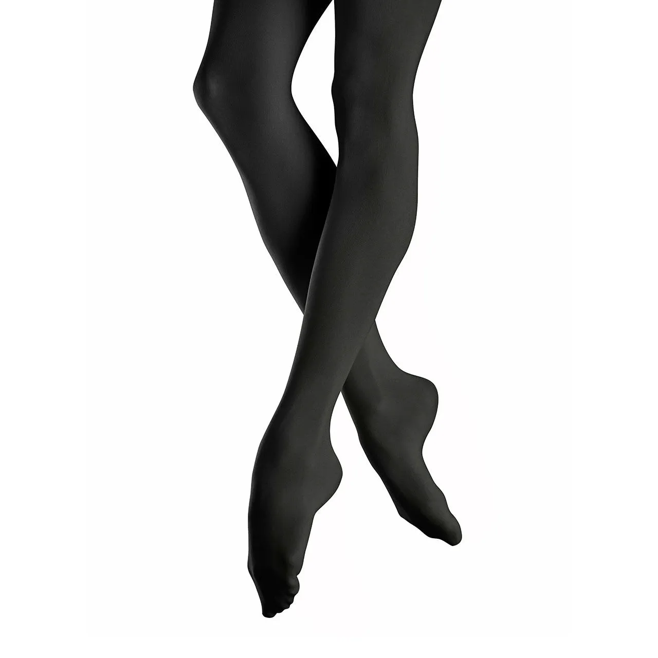 Mondor Adult Black Durable Footed Tights