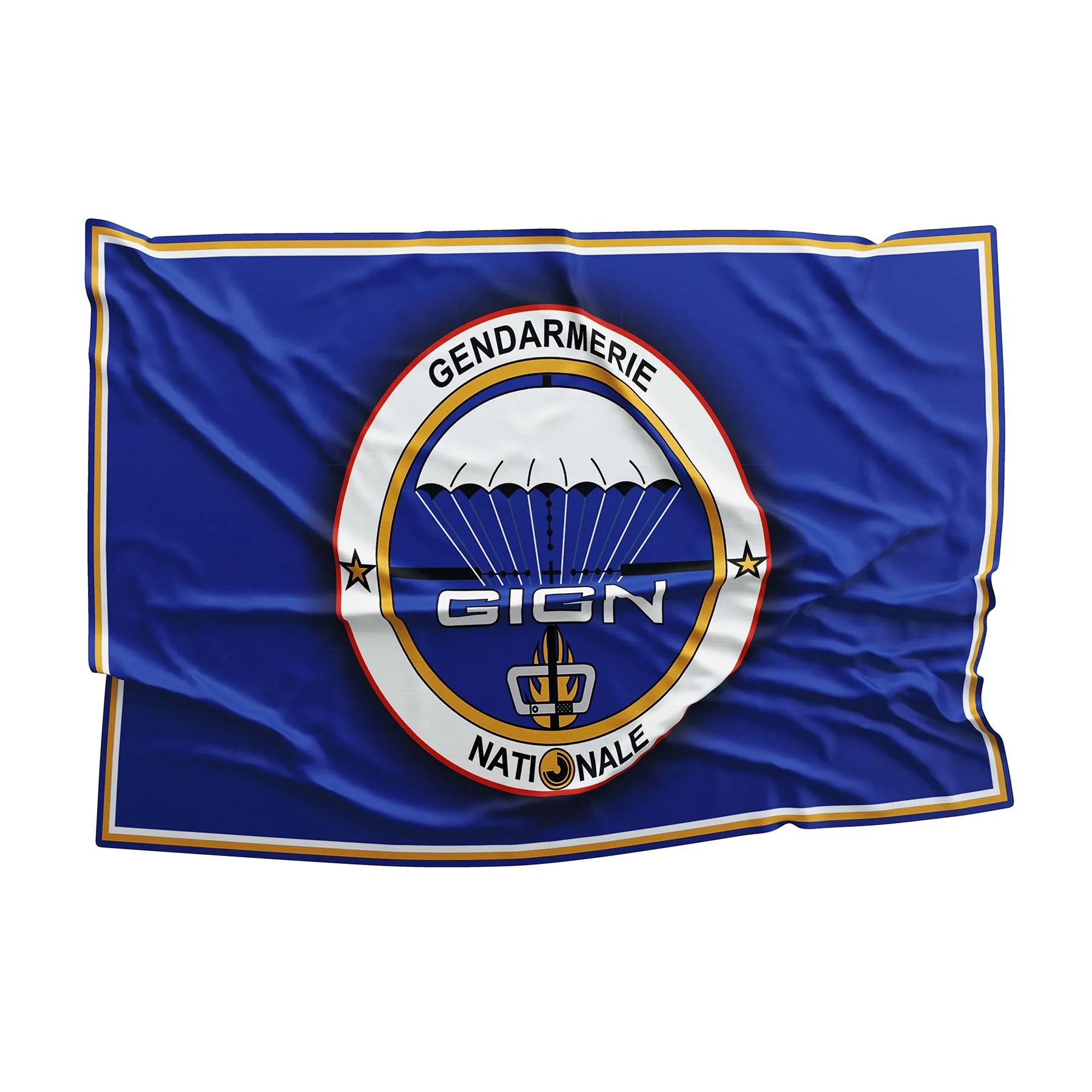 National Gendarmerie Intervention Group France Flag Banner