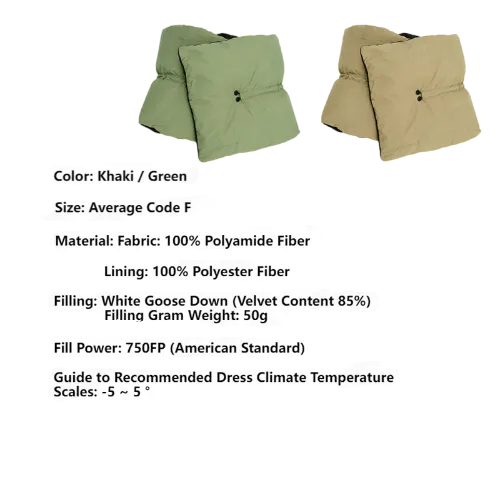 Naturehike - Drawstring Down Scarf