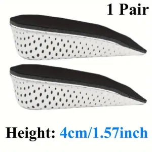 NEW Retails $30 1 Pair Height Boosting Invisible Insoles for Men and Women - Instantly Increase Height by 2/3/4/5cm with Comfortable and Breathable Design - Perfect for Daily Wear, Hiking, and Outdoor Activities