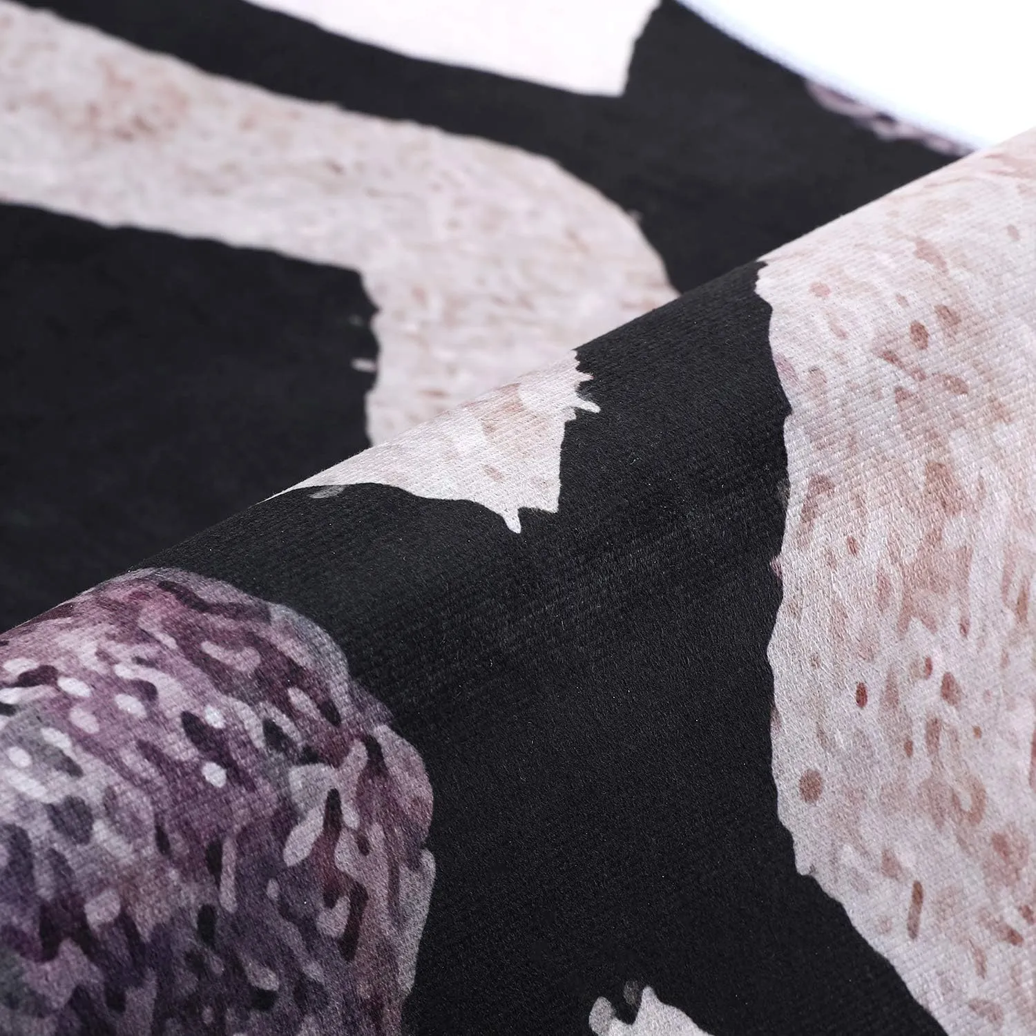 NEW Runner Rug for Hallway Area Rug Home Decor Carpet 2 Feet 8 Inch x 10 Feet Digital Printing with Non-Skid PVC Bottom for Kitchen Hallway Living Room Blacks/Greys