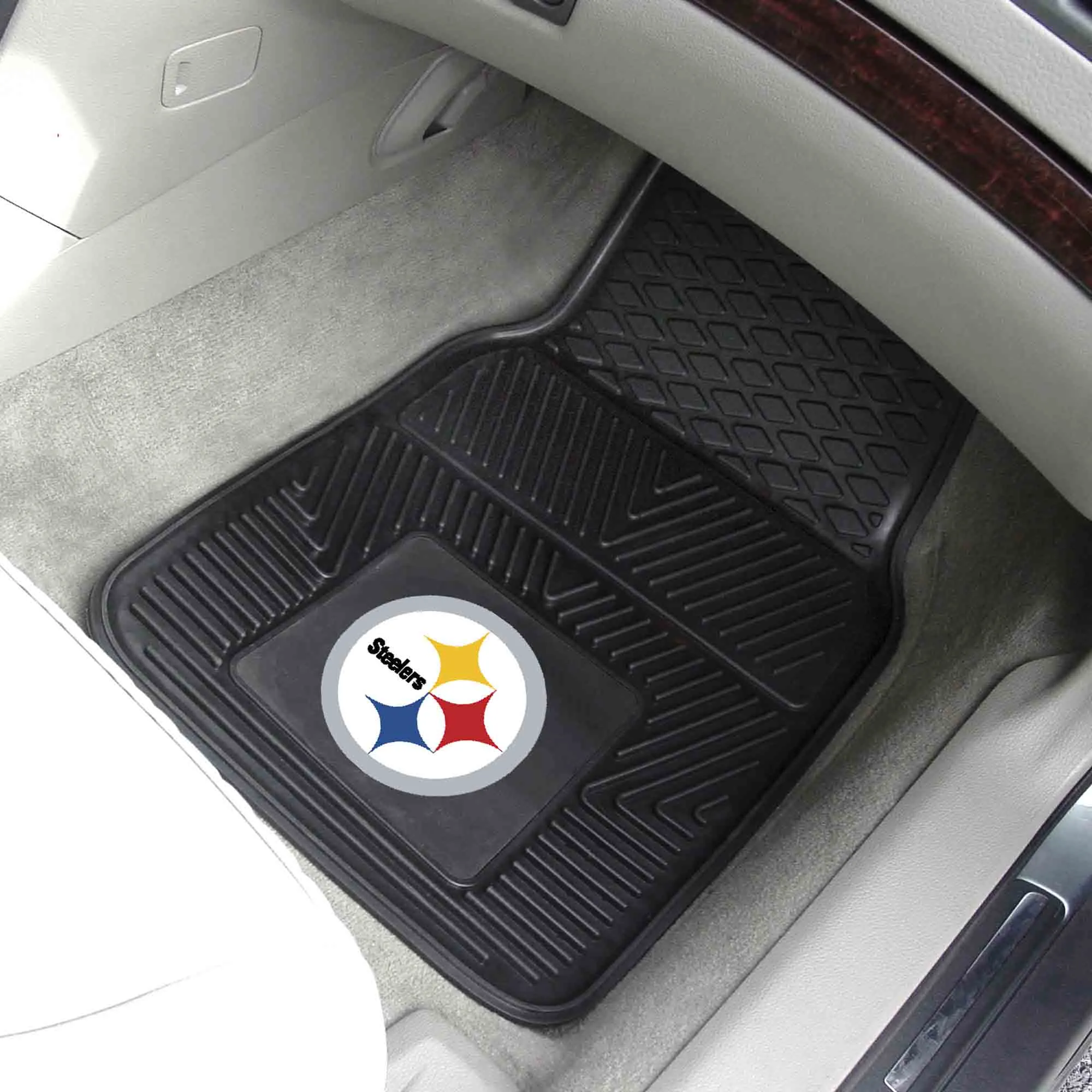 NFL - Pittsburgh Steelers 2-pc Vinyl Car Mat Set