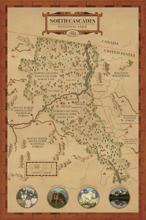 North Cascades National Park Map