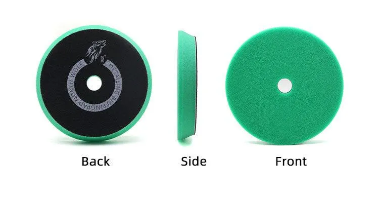 North Wolf DA Green Cutting Foam Pad, 5"
