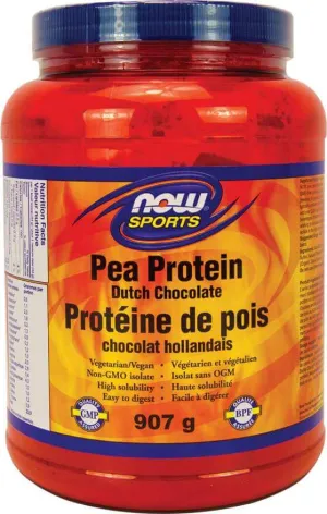 Now Pea Protein Dutch Chocolate 907 Grams
