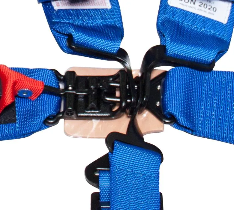 NRG SBH-5PCBL-620 Blue SFI 16.1 5 Point 3 inch Seat Belt Harness with Latch