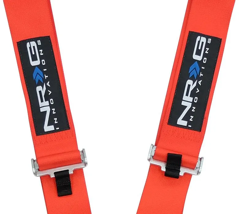 NRG SBH-5PCRD Red SFI 16.1 5 Point 3 inch Seat Belt Harness with Latch