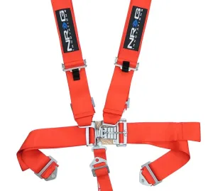 NRG SBH-5PCRD Red SFI 16.1 5 Point 3 inch Seat Belt Harness with Latch