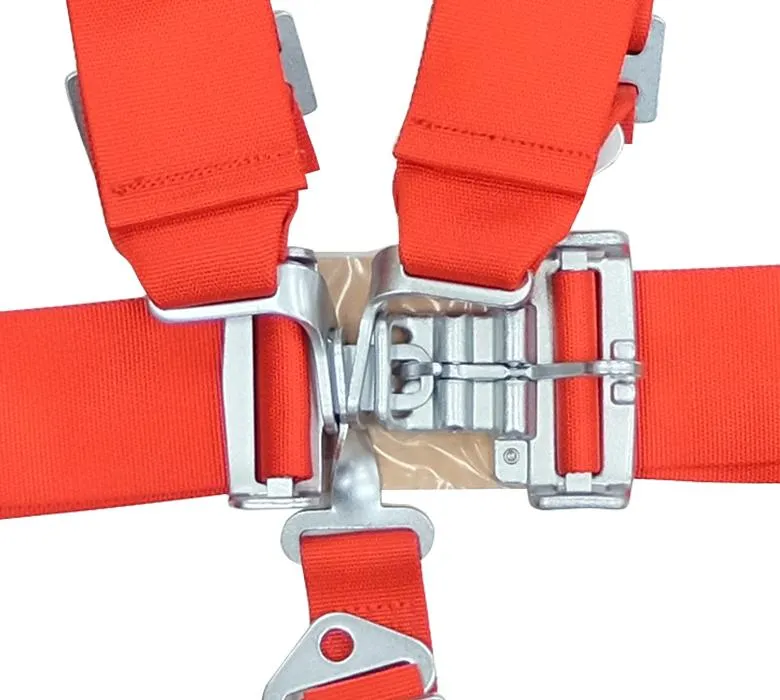 NRG SBH-5PCRD Red SFI 16.1 5 Point 3 inch Seat Belt Harness with Latch