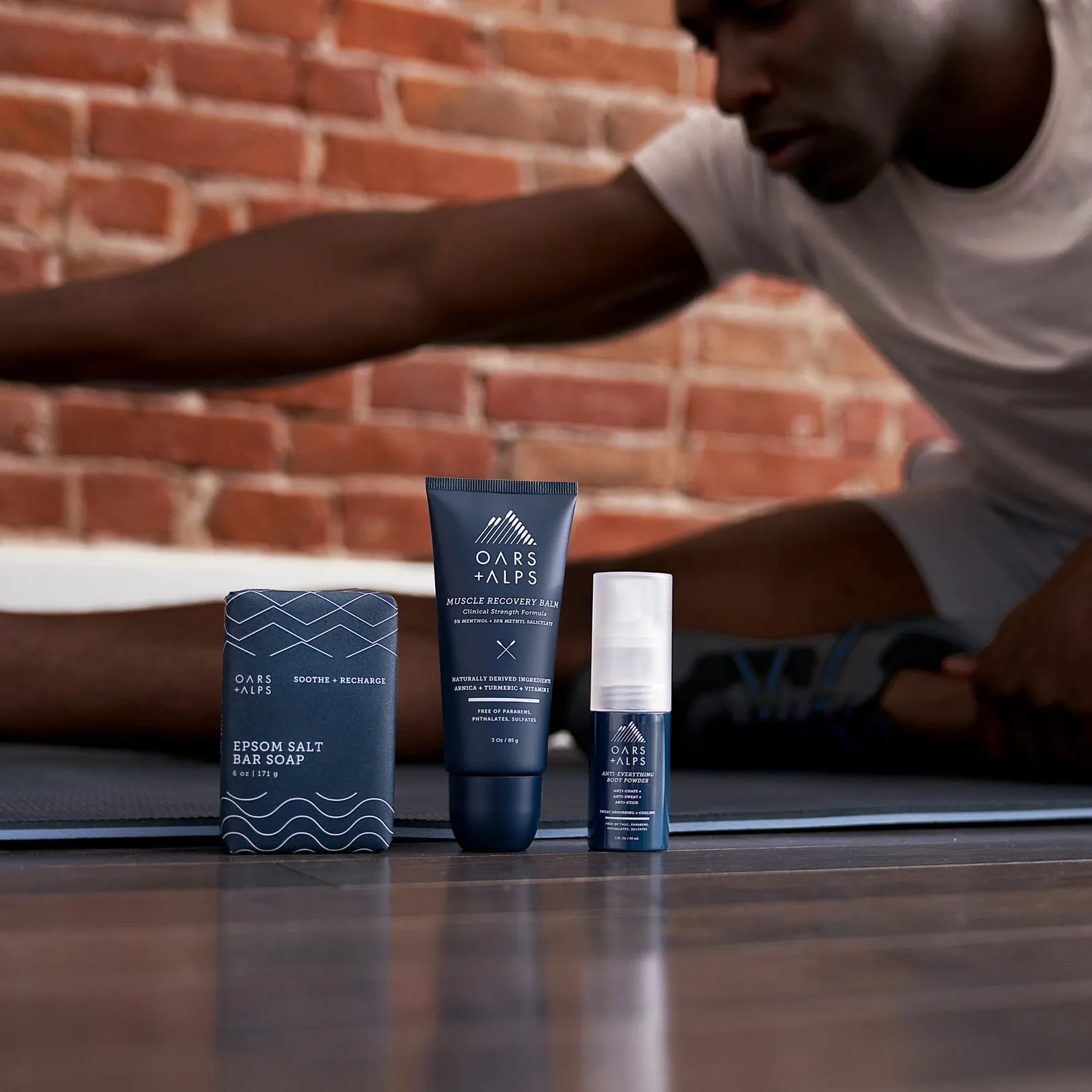 Oars   Alps Anti-Everything Body Powder, Sweat Absorbing & Cooling 1 oz.