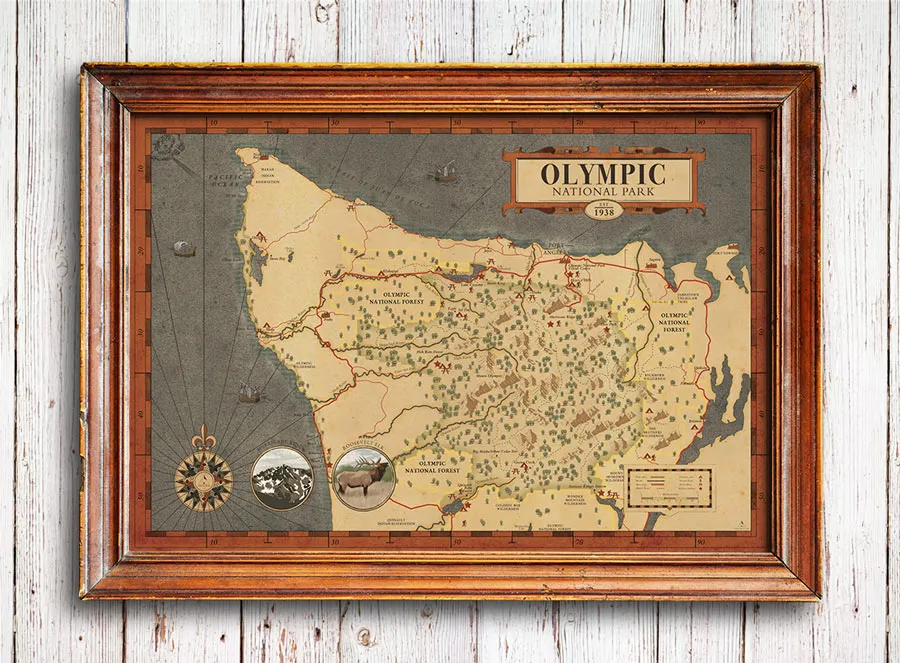Olympic National Park Map