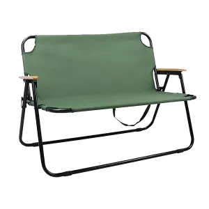 Outdoor Camping Chair Lightweight Foldable Double Single Chair with Breathable Fabric for Garden, Picnic, Beach Chair
