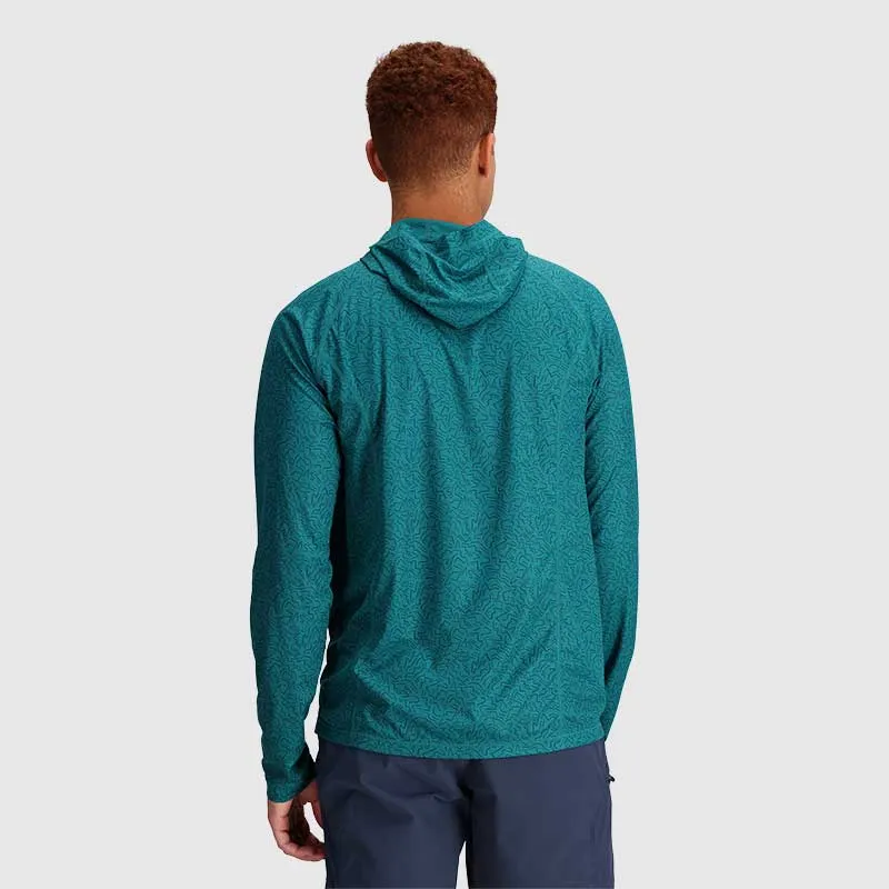 Outdoor Research Echo Printed Mens Long Sleeve Hooded Top