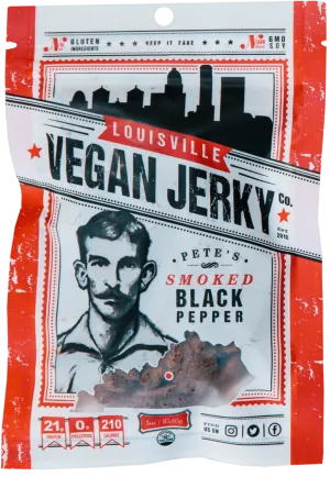 Pete's Smoked Black Pepper by Louisville Vegan Jerky