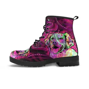 Pink  Golden Retriever - Boots